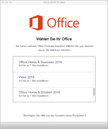 Office 2016 for mac home and business